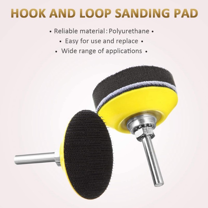 Sweetone 5 Pack 2 Inch/50mm Hook and Loop Sanding Pad