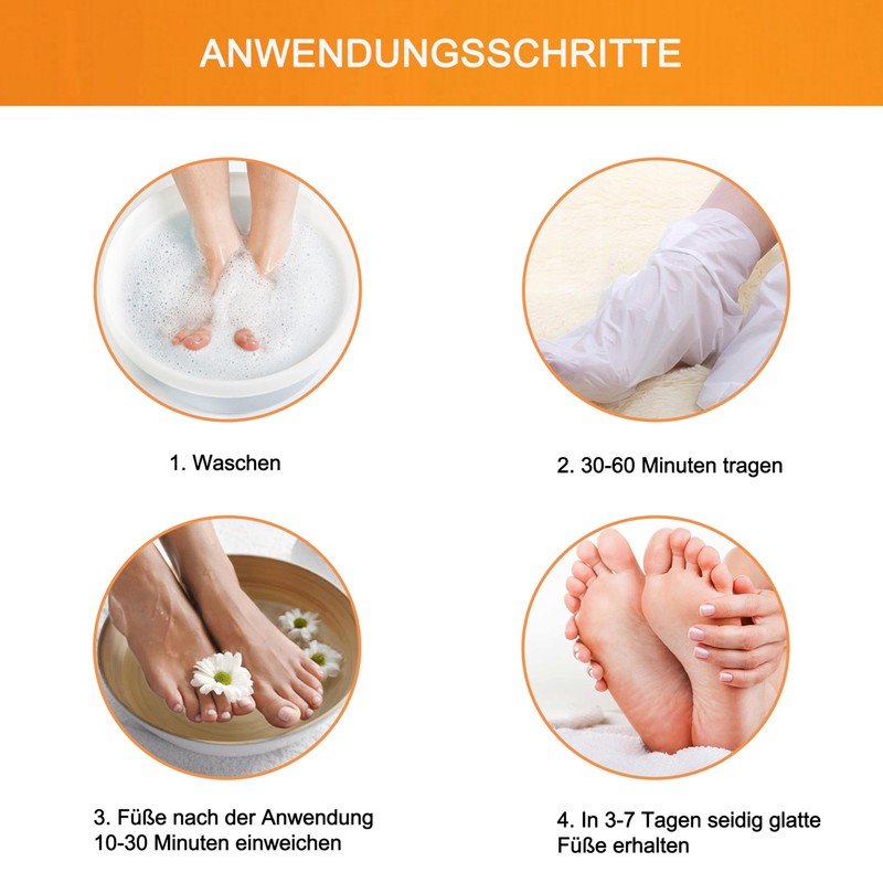 Foot Mask with Lavender Oil for Soft Feet - Effective