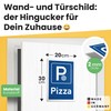 DankeDir! Parking Pizza - 30 x 20 cm Plastic Sign