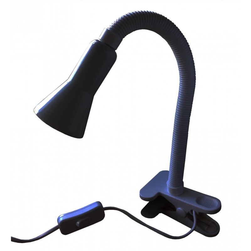Searchlight Task clamp lamp desk partner black flexi clip (P4122BK)