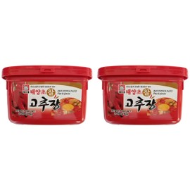 Haitai Hot Pepper Chili Paste (Gochujang) / Pâte de piment (해태 태양초 찰 고추장) (Regular Hot (태양초 찰 고추장), 2.2 lbs (1 Kg) x 2)