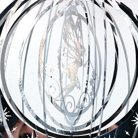 CENPEK Colorful Pendant Butterfly Elves Flying 3D Metal Wind Chimes Rotating Fairy Wind Chimes Weatherproof Stainless Steel Hanging Outdoor Decoration Yard Art