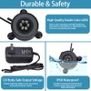 DaToo Aquarium LED Air Bubble Stone Disk Bubble Light 2