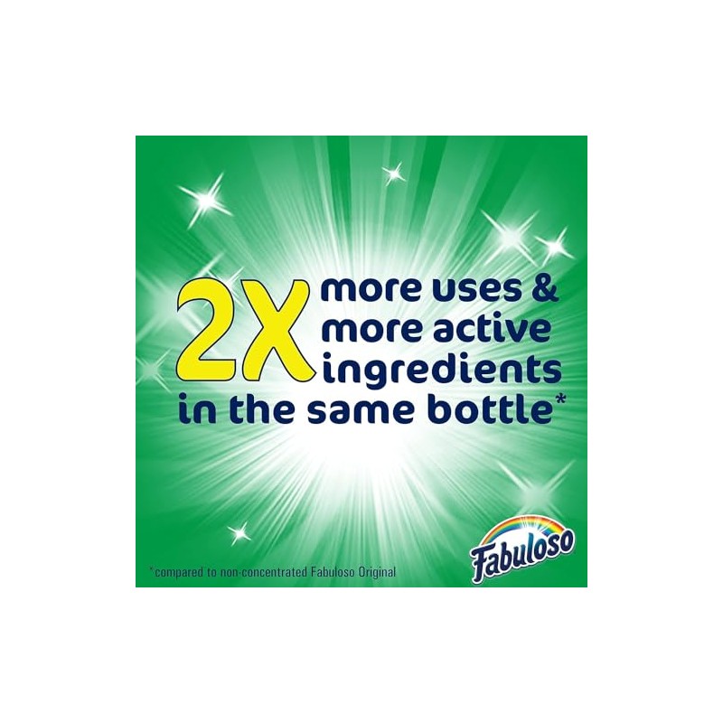 Fabuloso Multi-Purpose Cleaner Concentrate, Floor and Household Surface Cleaner, Makes