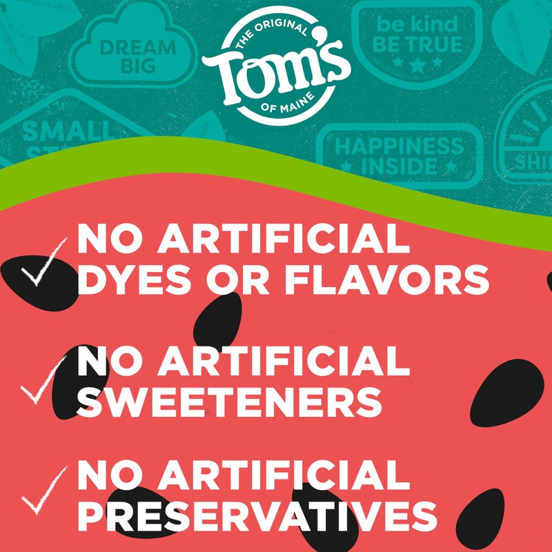 Tom’s of Maine Watermelon Wiggle Kids Toothpaste with Fluoride, Kids