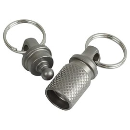 KOYOKOMA Detachable Key Holder, Titanium Alloy, Key Ring Included, Removable, Lightweight, Compact, Outdoor, Men's Key