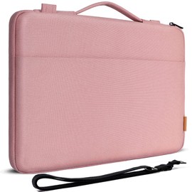 DOMISO 14 Inch Laptop Bag Cover Waterproof Shockproof Notebook Sleeve Case Shoulder Bag Protective Cover for 14" HP Stream 14 Pavilion 14/2017 ThinkPad X1 Yoga 710/14" ThinkPad A475,Pink