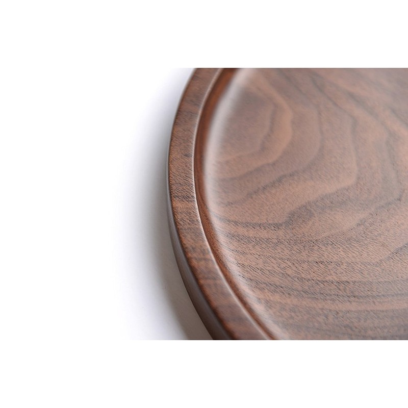 Rustic Walnut Wooden Tray Solid Wood Breakfast Tray Platter Tapas