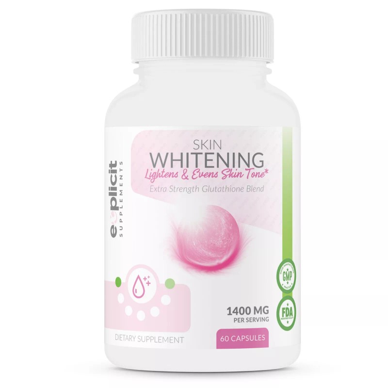 eXplicit Supplements Skin Whitening Supplement - Lighten Skin Tone, 60