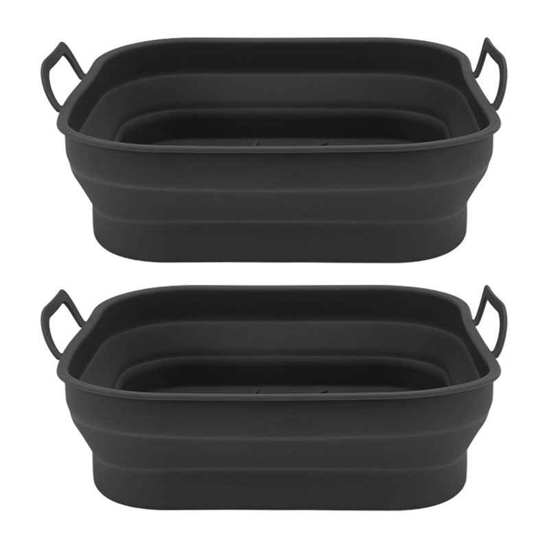 2 PCS Fryer Silicone Basket Nonstick Silicone Pot Fryer Liners
