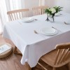 Fabstyles Hotel Solid White Cotton Tablecloth - Round, 72RD, 72