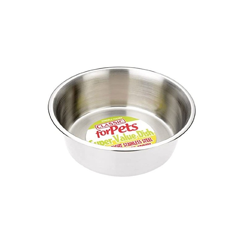 Classic Pet Products Classic Super Value Stainless Steel Dish, 4700