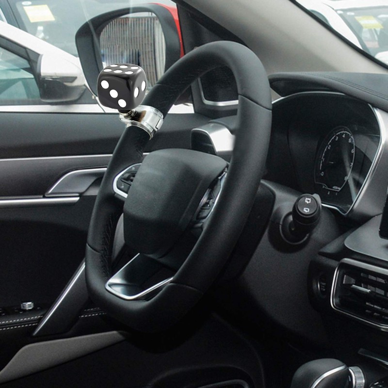 Arenbel Car Steering Suicide Turning Knob, Dice Style Wheel Assist