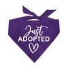 Just Adopted Dog Bandana | 100% Cotton Adjustable Triangle |