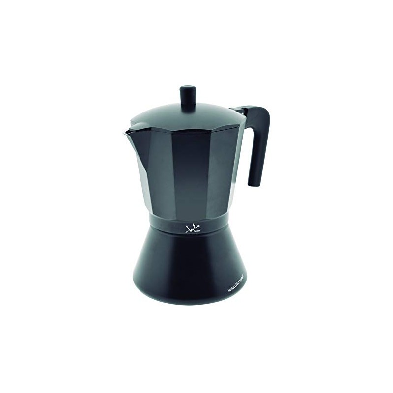 Italian Cafetiere Jata CFI9 Black Aluminium (9 Cups)