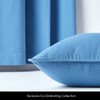 Homescapes Blue Cushion Cover 30 x 50 cm, Decorative Cushion