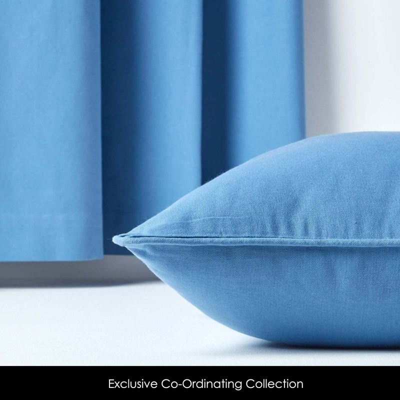 Homescapes Blue Cushion Cover 30 x 50 cm, Decorative Cushion