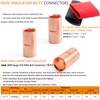 SVAAR 6 PCS 0000 Gauge Non Insulated Butt Connectors 4/0