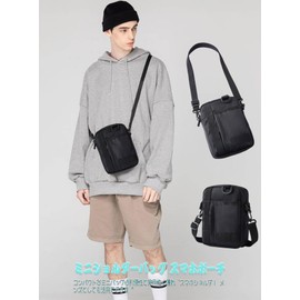 Fourfivesix Haru Men's Shoulder Bag, 2-Way Mini Bag, Smartphone Bag, Lightweight, Cross-body Design, Lightweight, Cross-body Design, Lightweight, Waterproof, Durable, Casual, Karukaban, Small Shoulder