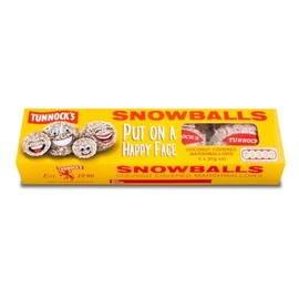 TUNNOCK'S Snowballs - Coconut Covered Marshmallows 4 Pack 120g (4.2 oz)