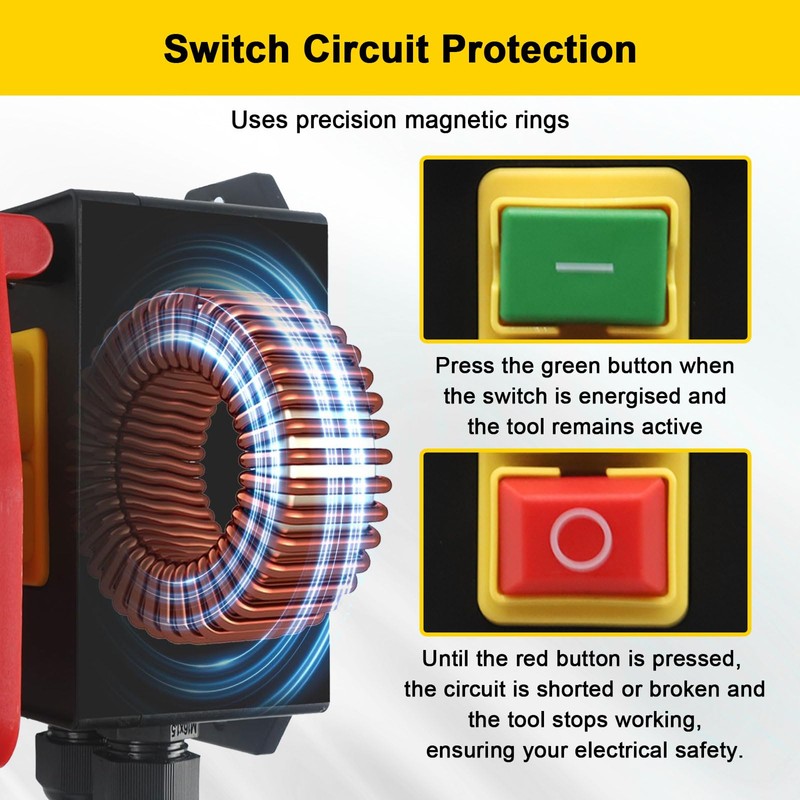 Machine Switch 250 V Binghe Safety Switch Single-Phase On/Off Switch