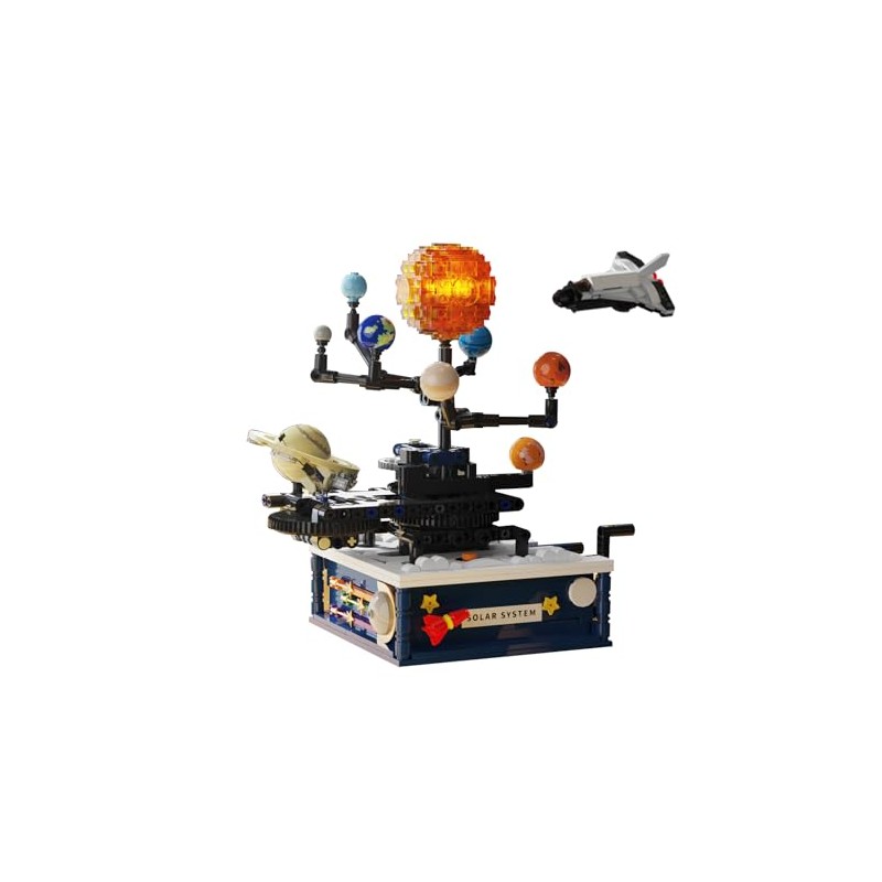 Solar System Building Sets with Light - 775 PCS Rotatable