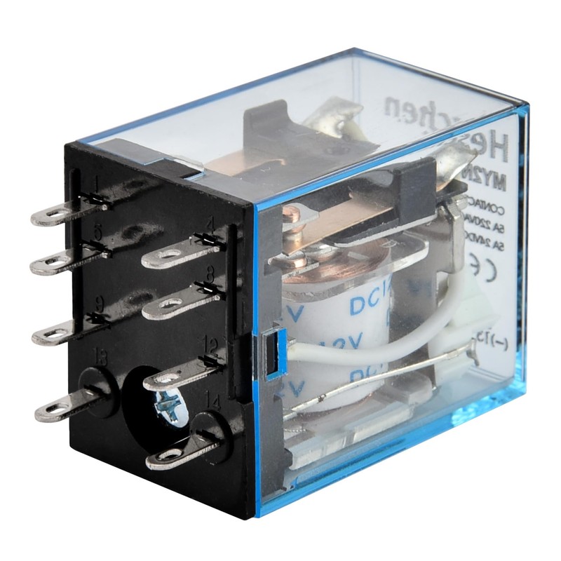 Heschen Universal Relay MY2NJ 12VDC Coil 5A 24VDC / 220VAC