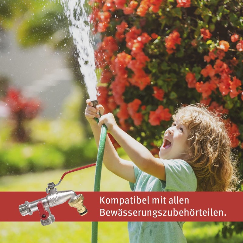 AQUA CONTROL G6354 – Double output garden tap 1/2 –