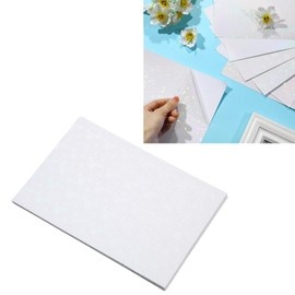 50Pcs Bright Colors Holographic Laminate Sheets Stickers, A4 Size, Great for DIY Projects, Watertight (Flower Style)
