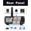 WOOPKER AS-33 Stereo Receivers Amplifier Home Audio,2 Channel 200W Dual
