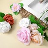 Yolev 200pcs Artificial Leaves 3.74 inch Flower Rose Leaf Fake