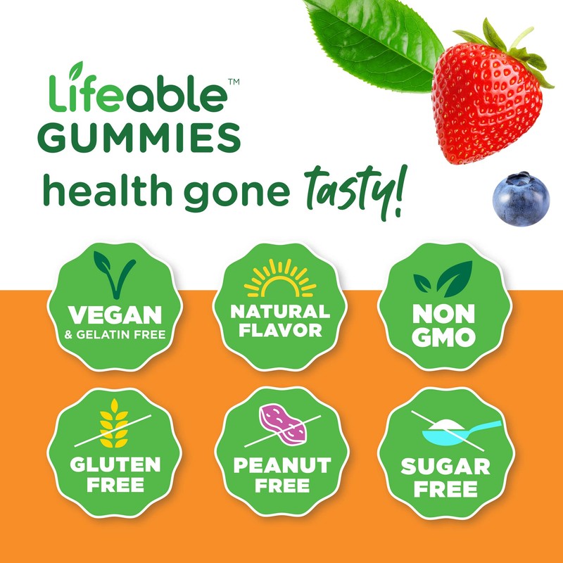 Lifeable Lifeable B Complex + Vitamin C 750mg, Gummies Bundle