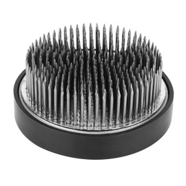 TOPINCN Stainless Steel Ikebana Kenzan Round Needle Point Holder Flower Holder Decoration Flower Arrangement Tool(74mm)