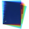 Elba School Life A4XL Rewritable Dividers 6 Tabs Assorted Colours