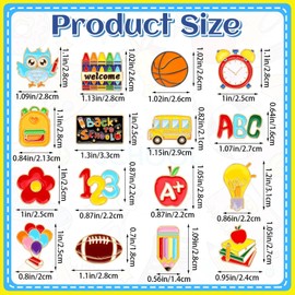 DTOFOOT 36Pcs Back to School Enamel Pins Bulk Welcome Back to School Gifts for Teacher Student First Day of School Brooch Lapel Pins for Clothes Backpack Accessories School Classroom Party Favors