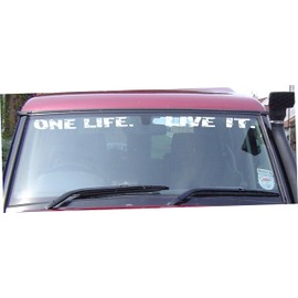 ONE LIFE LIVE IT, STICKER suitable for LAND ROVER Discovery Windscreen
