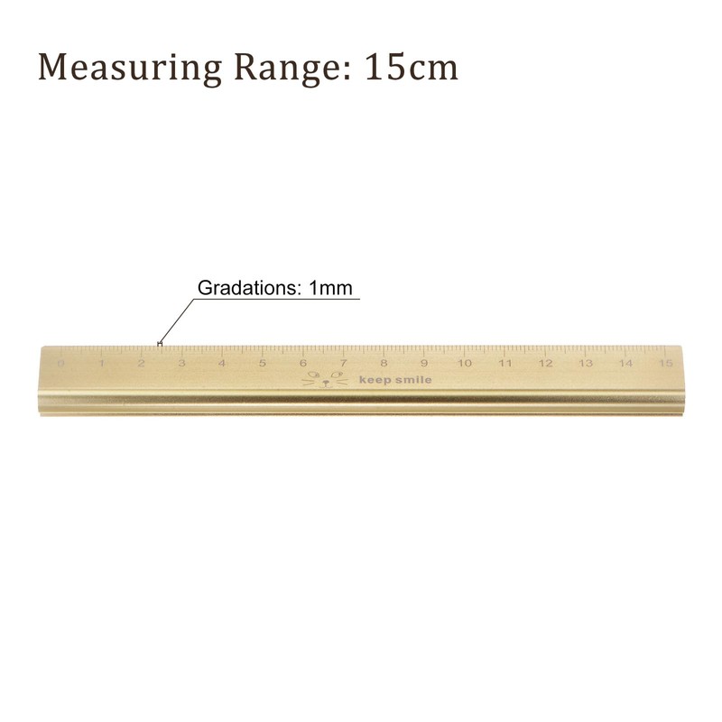 Kozelo Hollow Scale Ruler - [15 cm] Aluminium Triangular Hollow