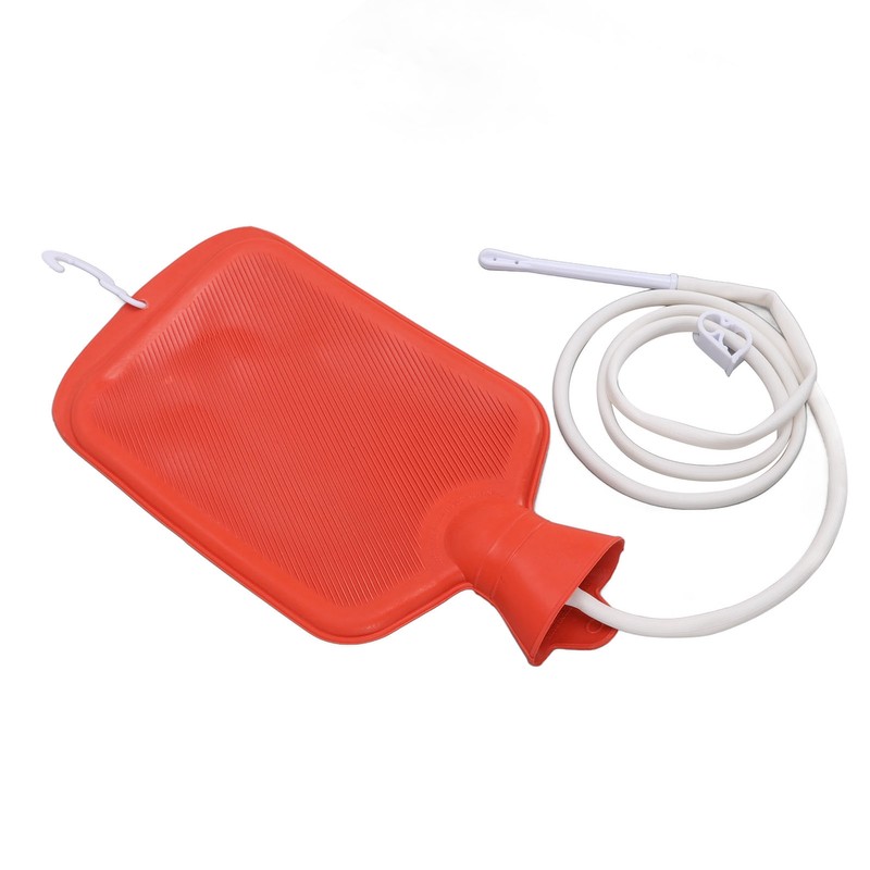 Enema Kit with 2L Enema Bag 5.0ft Long Silicone Hose