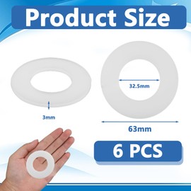 6 Pcs Flush Valve Seal, Ideal Standard Flush Valve Seal, For Geberit 816.418.00.1 Flush Valve