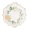 Luck and Luck 8 Green Botanical Leaf Paper Plates With