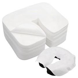 Pack of 200 Disposable Nose Slit Cloths for Massage Tables, Non-Woven Disposable Pads for Headrests for Massage Tables, Massage Benches and Treatment Beds, Massage Accessories, Face Pads 35 x 30 cm