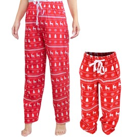 Unique Baby Adult Matching Family Christmas Winter Print Pajama PJ pants Mommy and Me (M)