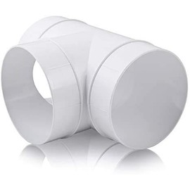 Round Pipe Connector 100 mm/4" T Connector 3 Way Adapter Extractor Fan