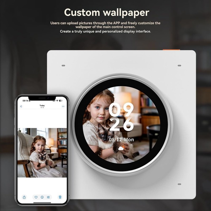 Aswalling Tuya WiFi Smart Knob Central Control Screen Touch Rotate