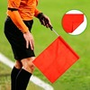 8 Pieces Solid Red Soccer Referee and Corner Flags