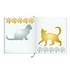 Cat Silhouette Stencil 11.5 x 11.5 cm (S) - Reusable