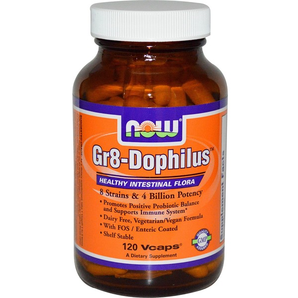 Gr 8 Dophilus - Enteric Coated, 120 Vcaps by Now