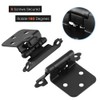 Bestgle 10 Pcs Overlay Door Cupboard Hinges, Metal Semi-Concealed Cupboard