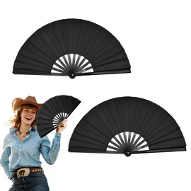 YZWXZY Boots on The Ground Fan, Large Folding Hand Fan Line Dance Popping Fan, Clack Fans for Line Dancing, Hand Fans for Women Foldable for Concerts, Church, Party, Performance, Gift