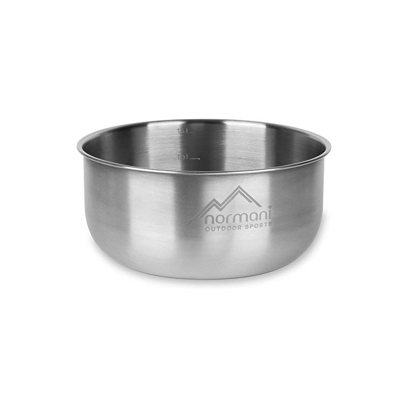 normani Outdoor Bowl 18/8 Stainless Steel 1.6 Litres Silver